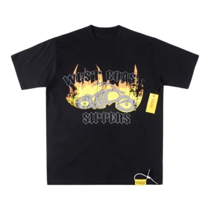 That’s A Awful Lot Of Cough Syrup West Coast Chopper Graphic T-Shirt Grey Front view