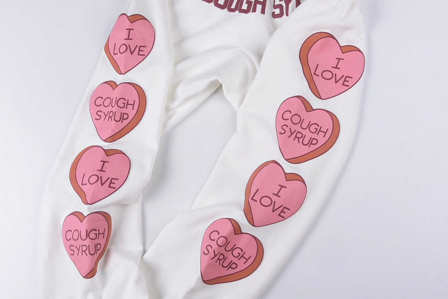 That’s A Awful Lot of Cough Syrup Heart Graphic Sweatpants5