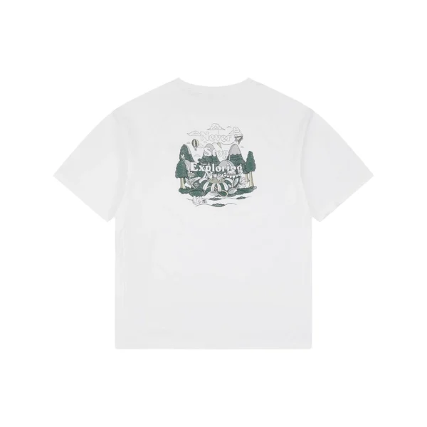 The North Face Never Stop Exploring Forest Graphic T-Shirt White Back view