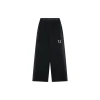 We11done Distressed 11 Logo Printed Wide Leg Pants