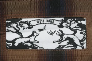 We11done Layered Plaid Shirt Brand label