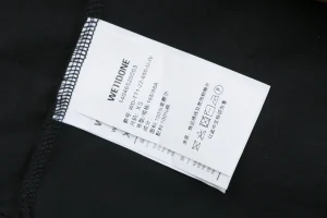 We11done Layered Plaid Shirt Wash label