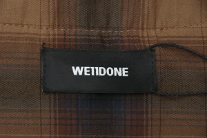 We11done Layered Plaid Shirt Brand label