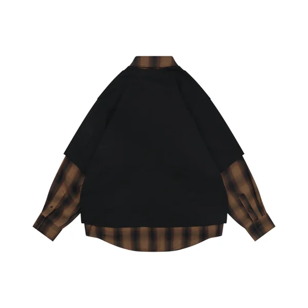 We11done Layered Plaid Shirt Back view