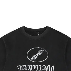 We11done Reversed Slogan Graphic Print T-Shirt