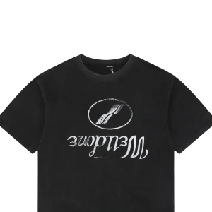 We11done Reversed Slogan Graphic Print T-Shirt