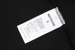 We11done Reversed Slogan Graphic Print T-Shirt Wash label