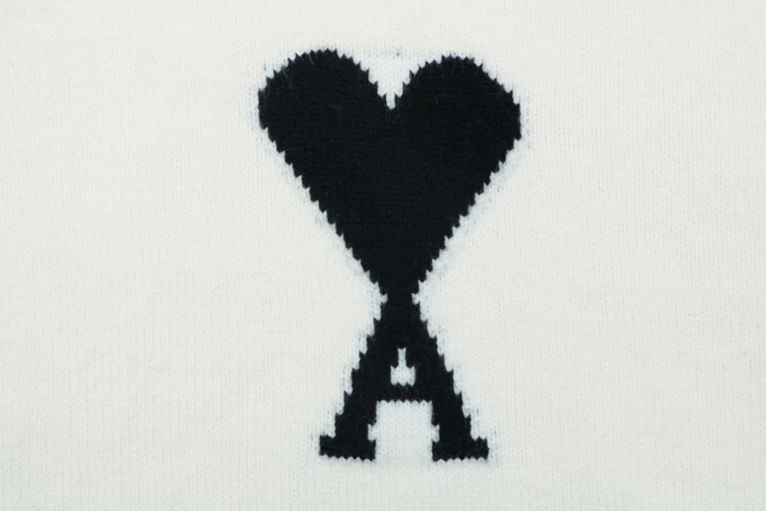 AMI Paris Ami de Coeur Oversized Knit Cardigan Brand