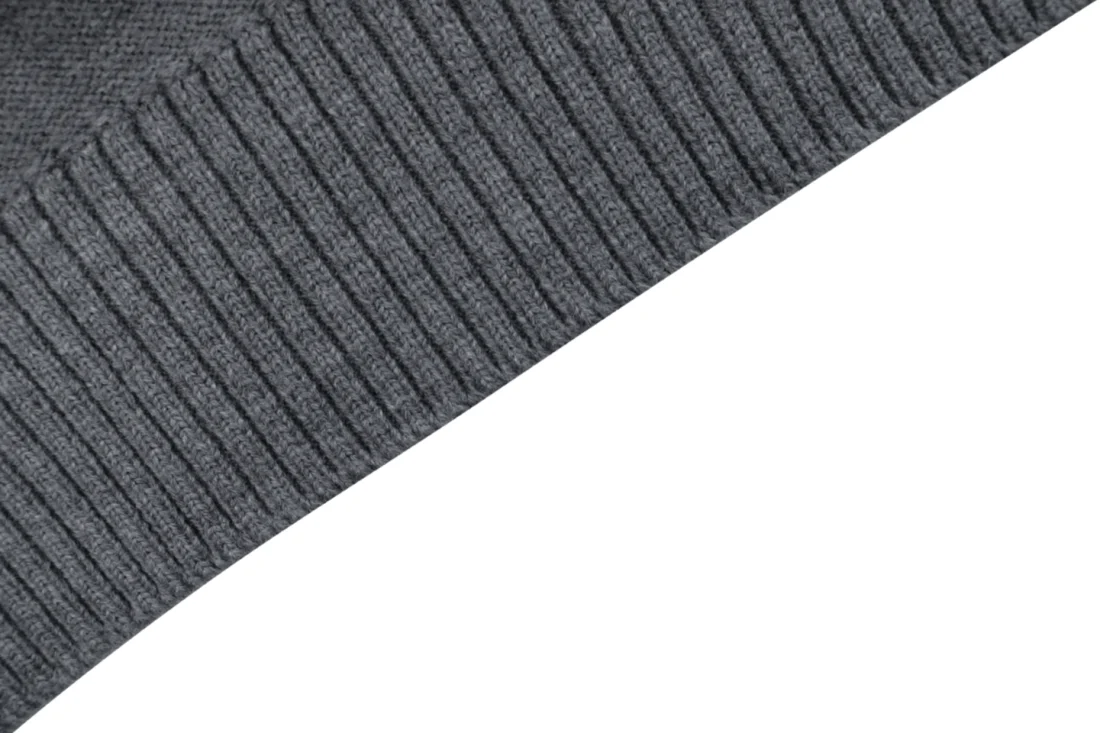 AMI Paris Ami de Coeur V-Neck Knit Vest Grey