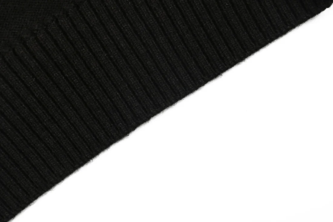 AMI Paris Ami de Coeur V-Neck Knit Vest Black