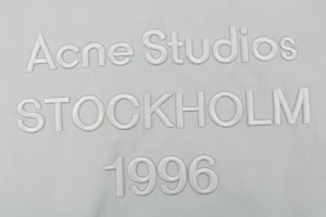 Acne Studios 1996 Embroidered Oversized Track Jacket Grey Back Brand