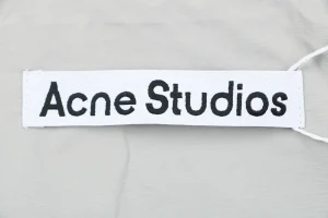 Acne Studios 1996 Embroidered Oversized Track Jacket Grey Brand label