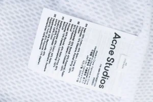 Acne Studios 1996 Embroidered Oversized Track Jacket Grey Wash label