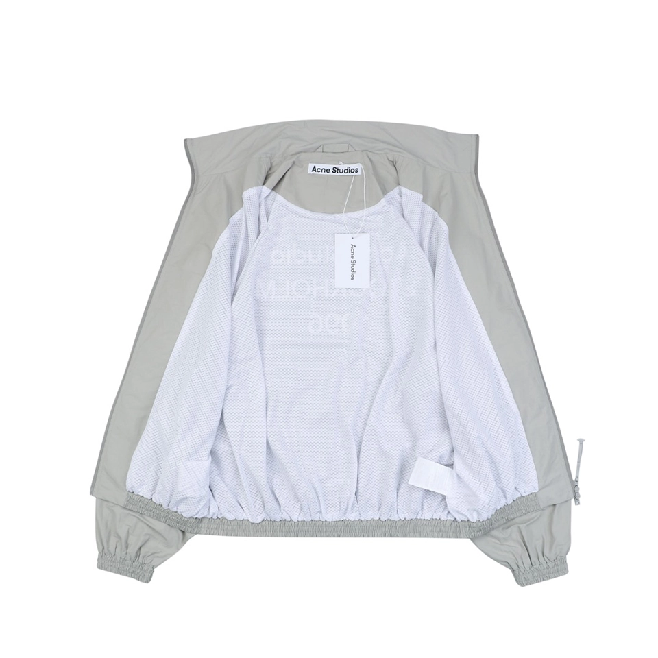 Acne Studios 1996 Embroidered Oversized Track Jacket Grey Lining