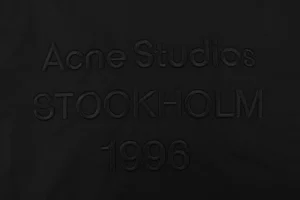 Acne Studios 1996 Embroidered Oversized Track Jacket Black Brand