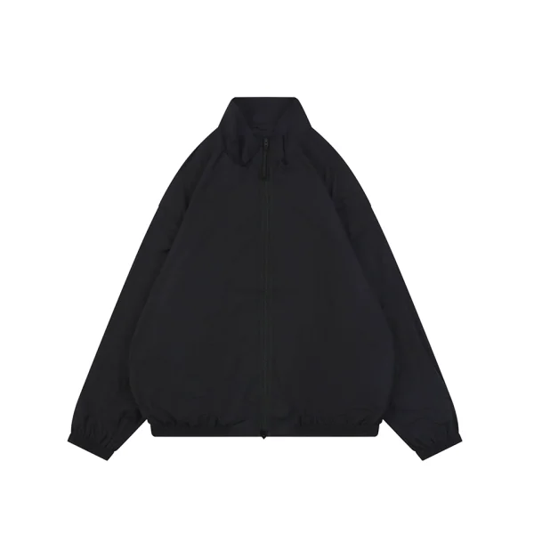 Acne Studios 1996 Embroidered Oversized Track Jacket Black Front view