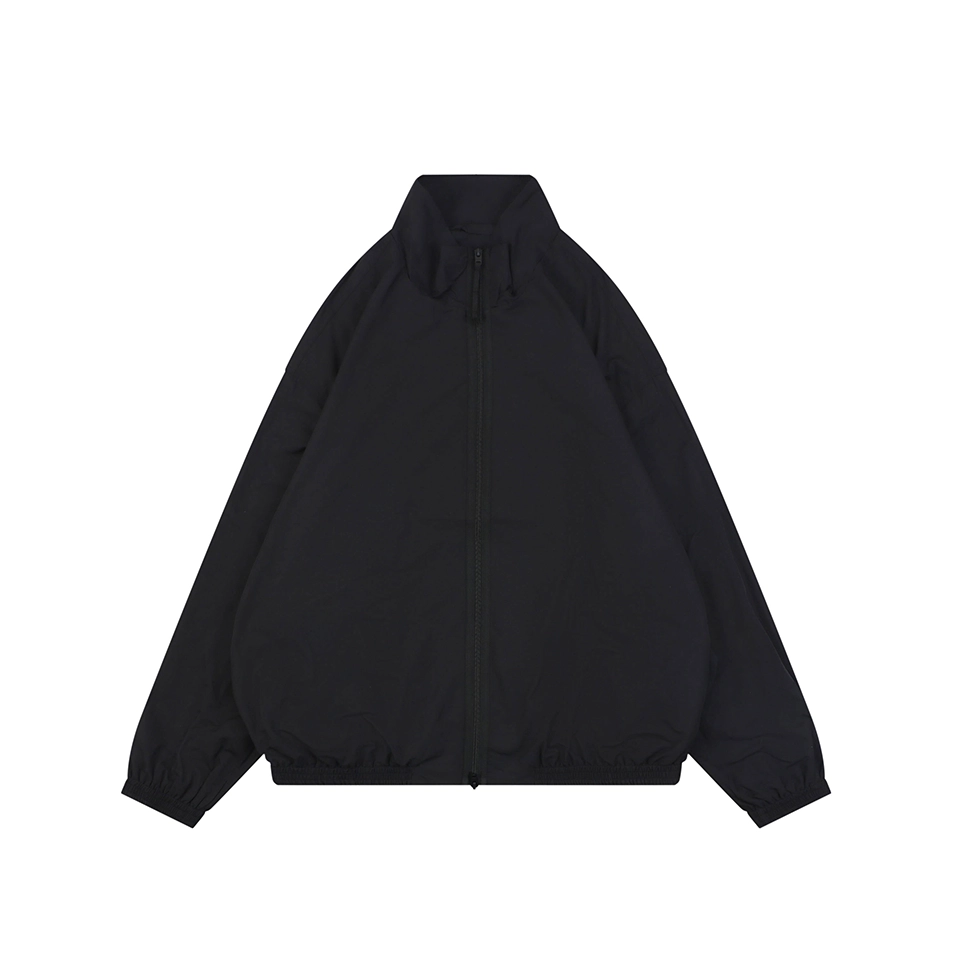 Acne Studios 1996 Embroidered Oversized Track Jacket Black Front view