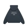 Acne Studios Stockholm 1996 Distressed Logo Hoodie (Navy/Black)