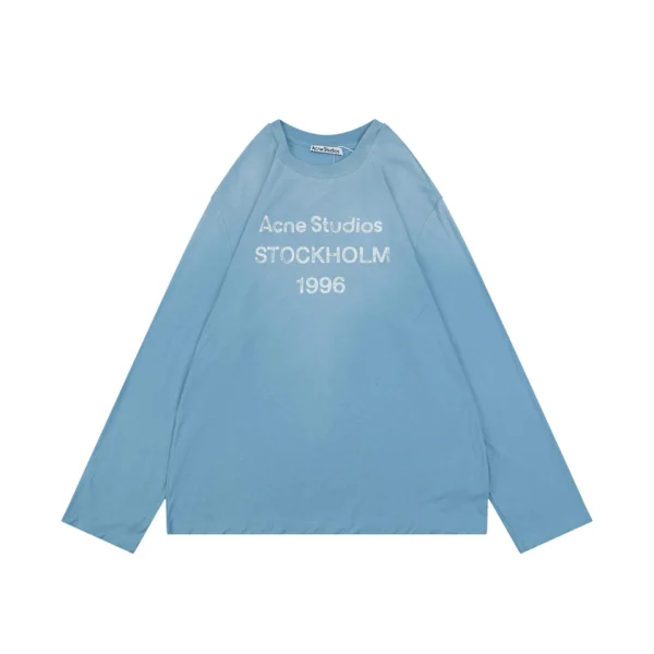 Acne Studios Stockholm 1996 Distressed Logo Shirt Front view