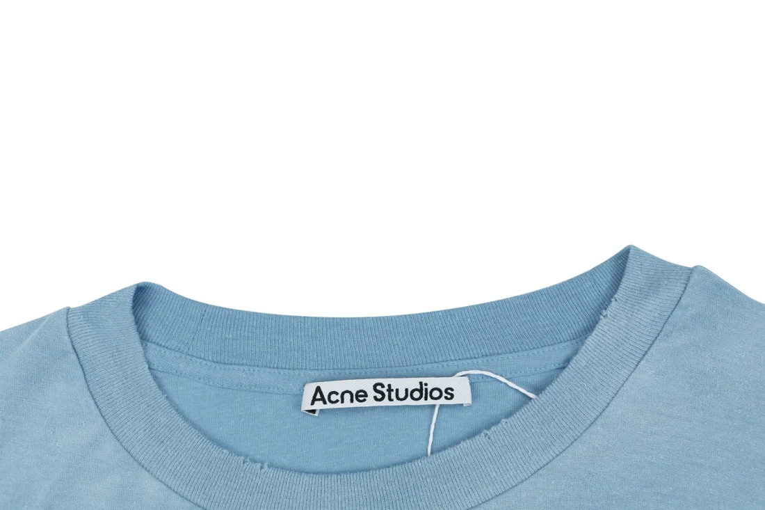 Acne Studios Stockholm 1996 Distressed Logo Shirt Collar