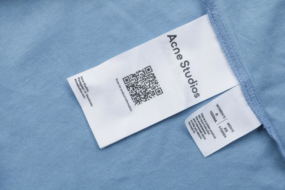 Acne Studios Stockholm 1996 Distressed Logo Shirt Wash label