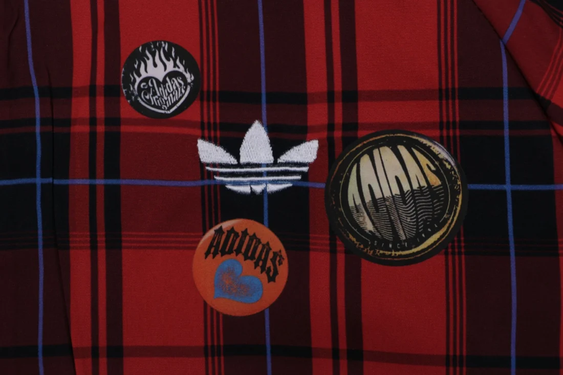 Adidas Originals Reversible Plaid Track Jacket Black Brand