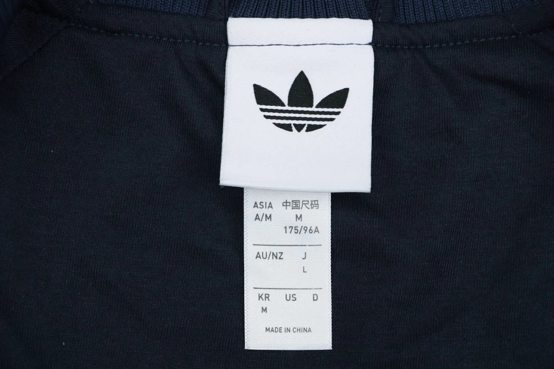 Adidas Originals Trefoil 3-Stripes Colorblock Track Jacket Navy Brand label