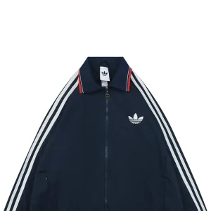 Adidas Originals Trefoil 3-Stripes Colorblock Track Jacket Navy