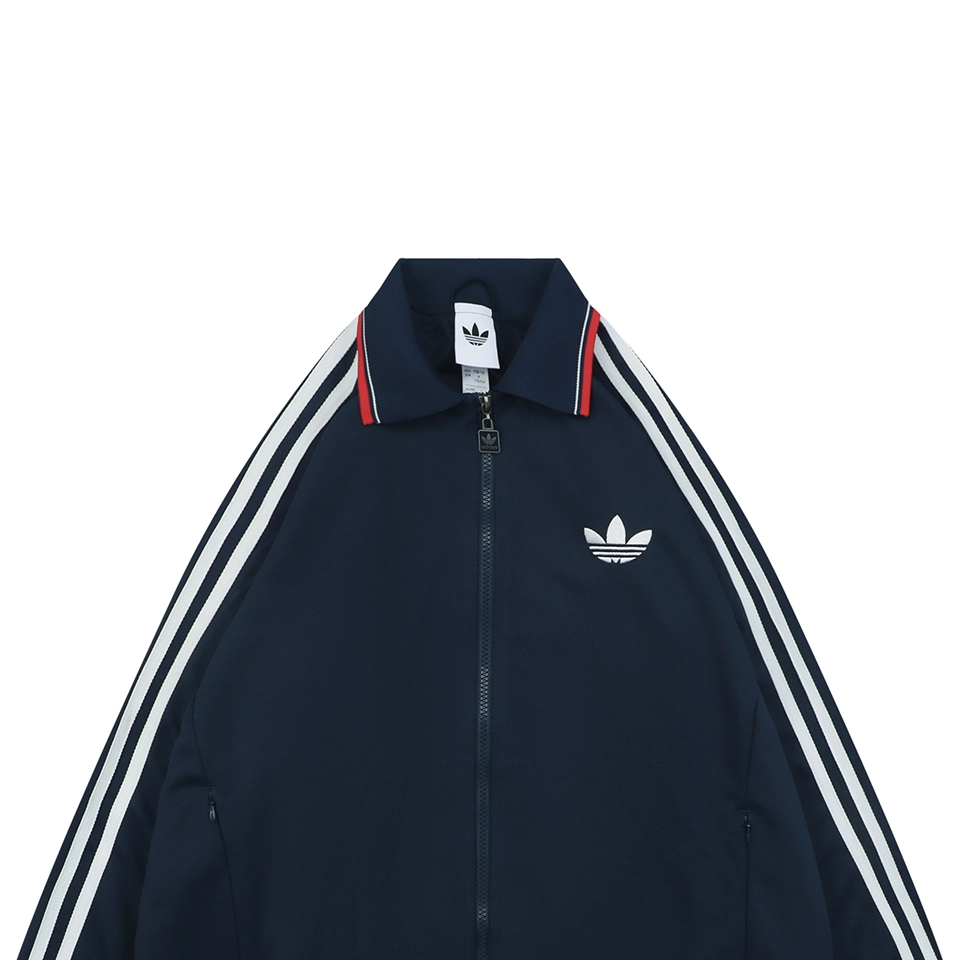 Adidas Originals Trefoil 3-Stripes Colorblock Track Jacket Navy