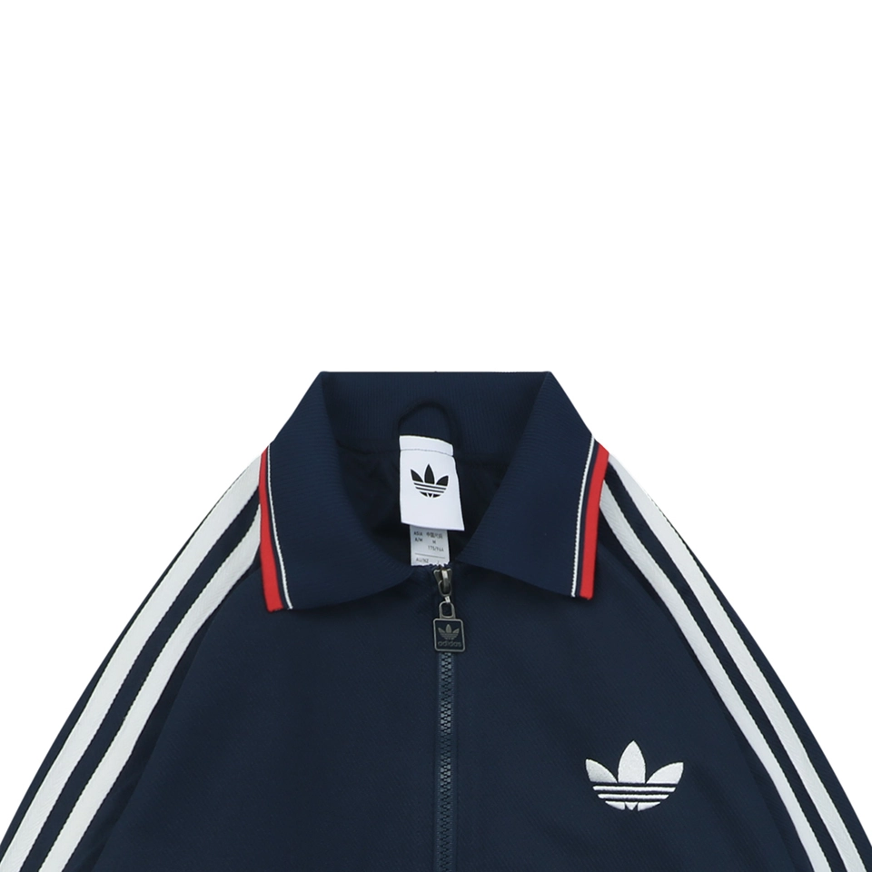 Adidas Originals Trefoil 3-Stripes Colorblock Track Jacket Navy