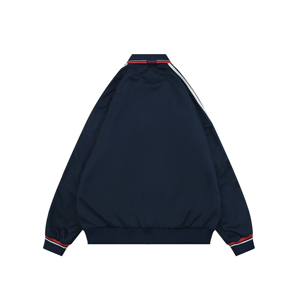 Adidas Originals Trefoil 3-Stripes Colorblock Track Jacket Navy Back view