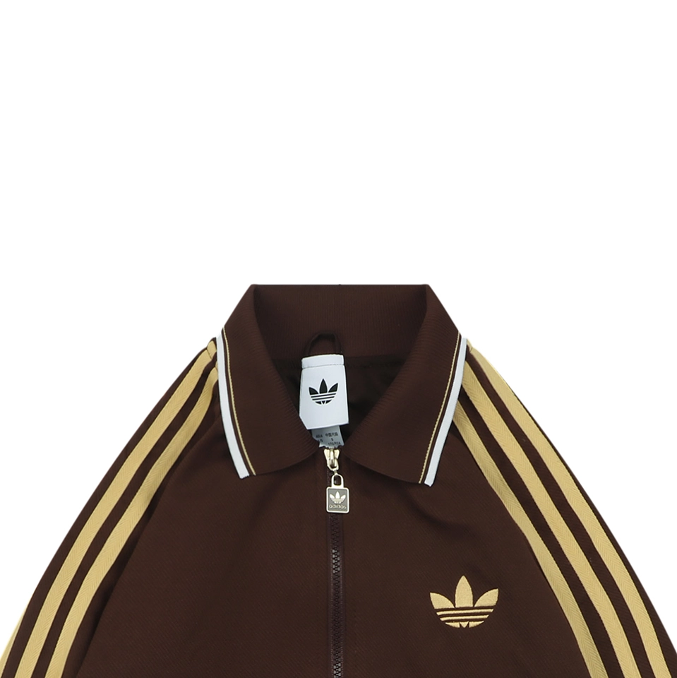 Adidas Originals Trefoil 3-Stripes Colorblock Track Jacket Brown