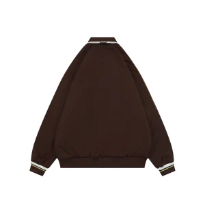 Adidas Originals Trefoil 3-Stripes Colorblock Track Jacket Brown Back view