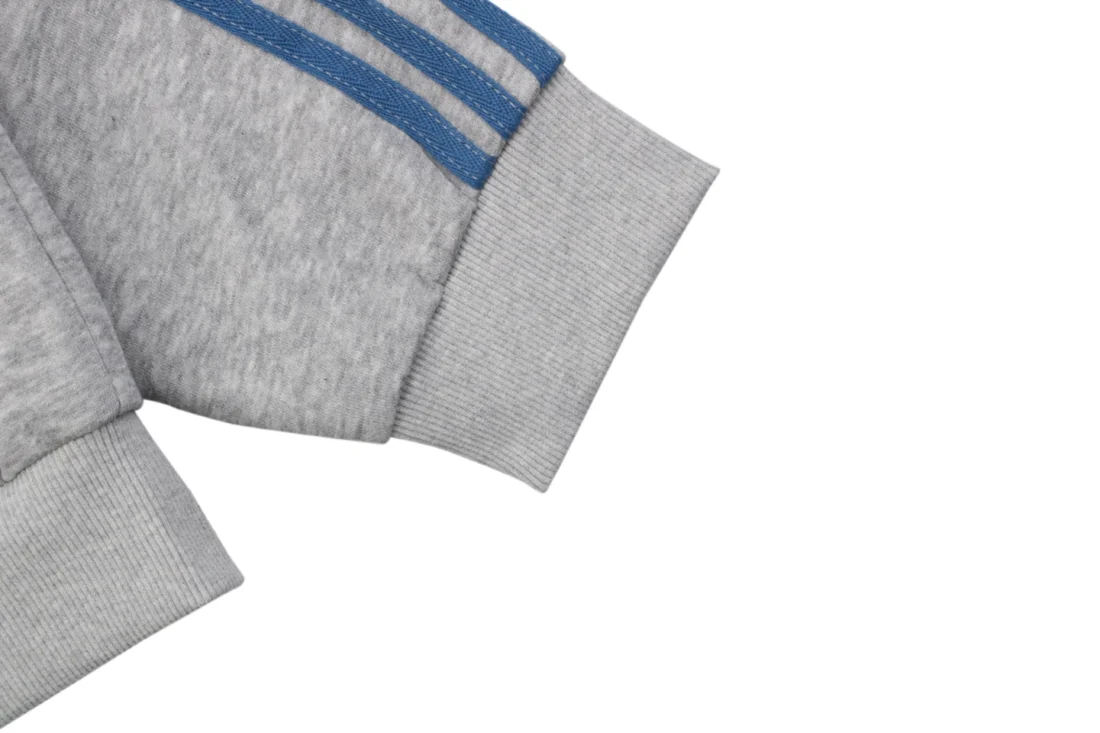 Adidas Originals Trefoil 3-Stripes High Neck Track Jacket Grey Cuff