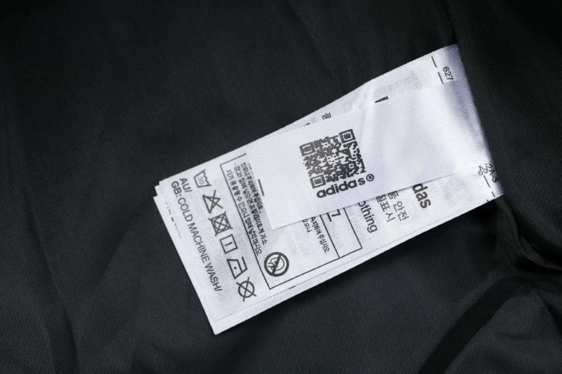 Adidas Originals Trefoil 3-Stripes High Neck Track Jacket Black Wash label