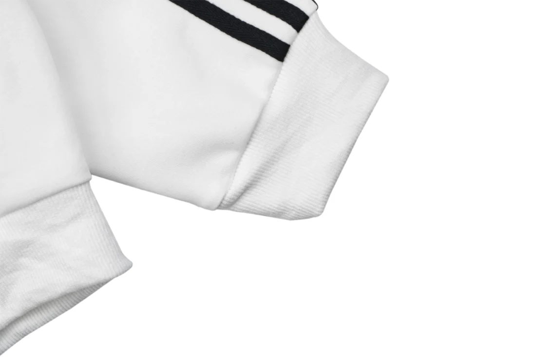 Adidas Originals Trefoil 3-Stripes High Neck Track Jacket White Cuff