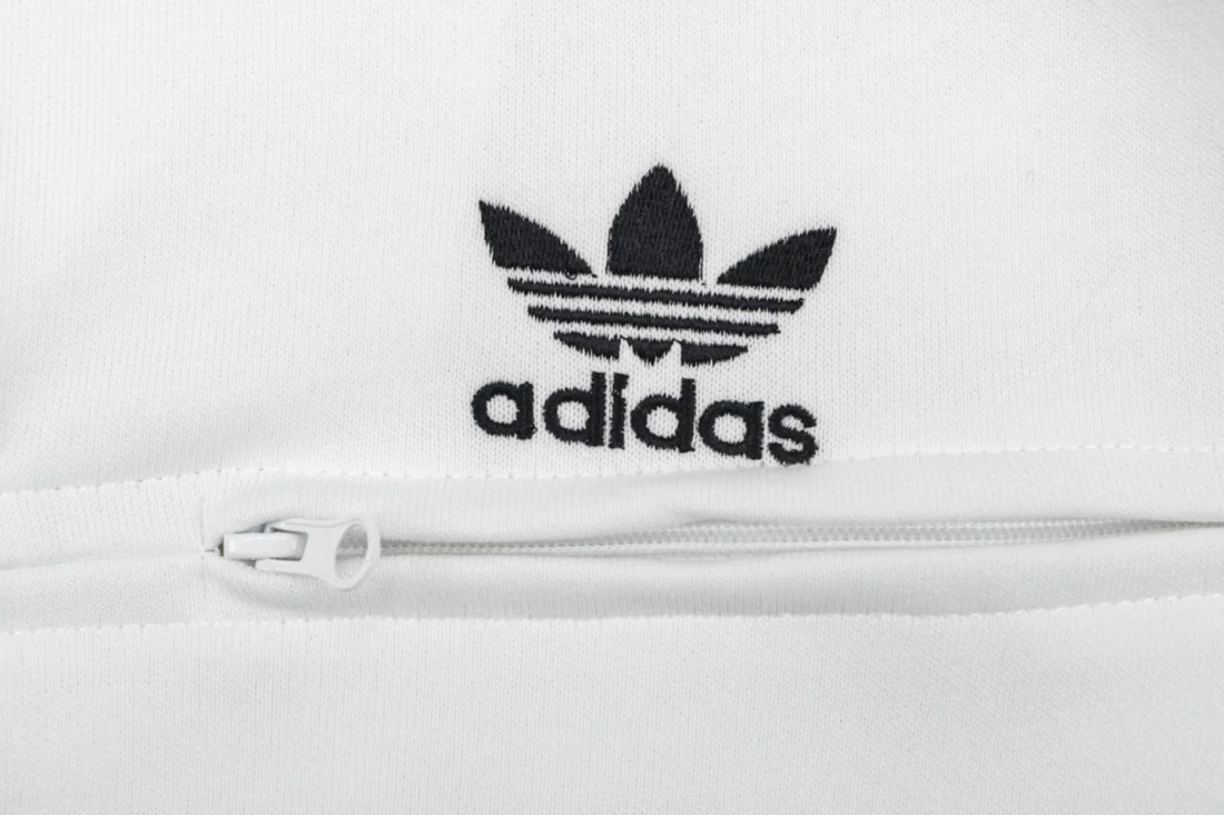 Adidas Originals Trefoil 3-Stripes High Neck Track Jacket White Brand