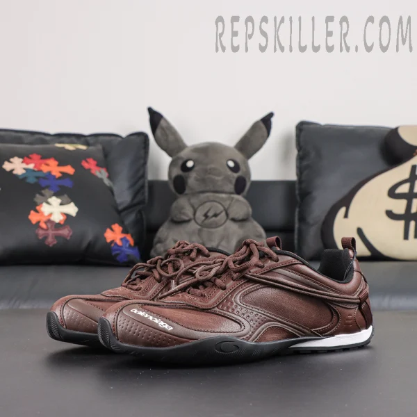 Balenciaga Radar Leather Sneaker 'Brown/Black'