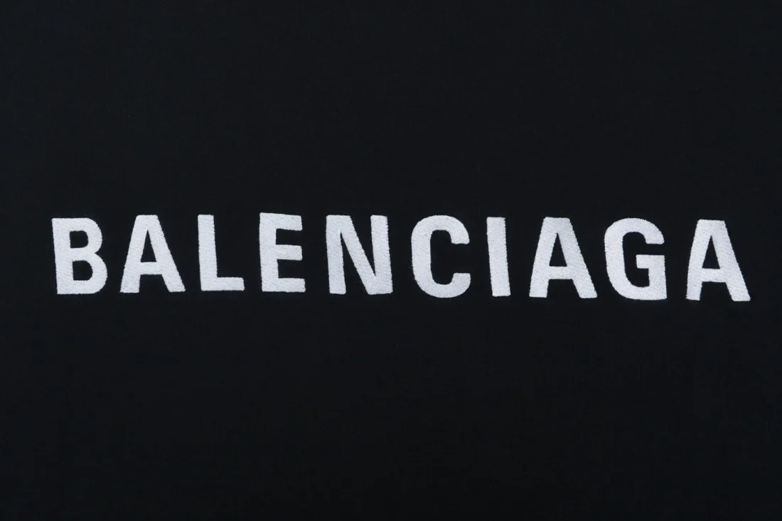 Balenciaga V-Neck Small Front Logo Oversized Hoodie Brand