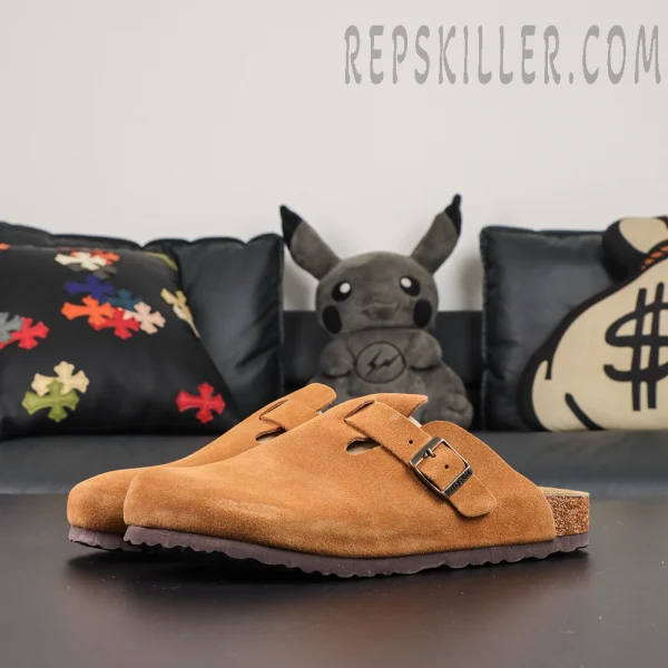 Birkenstock Boston Soft Footbed Suede 'Mink'
