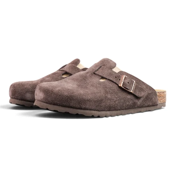 Birkenstock Boston Soft Footbed Suede 'Mocha'