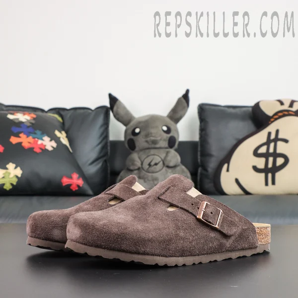 Birkenstock Boston Soft Footbed Suede 'Mocha'