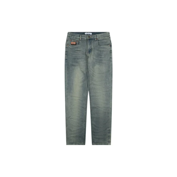 Burberry 1856 Orange Label Washed Denim Jeans Front view