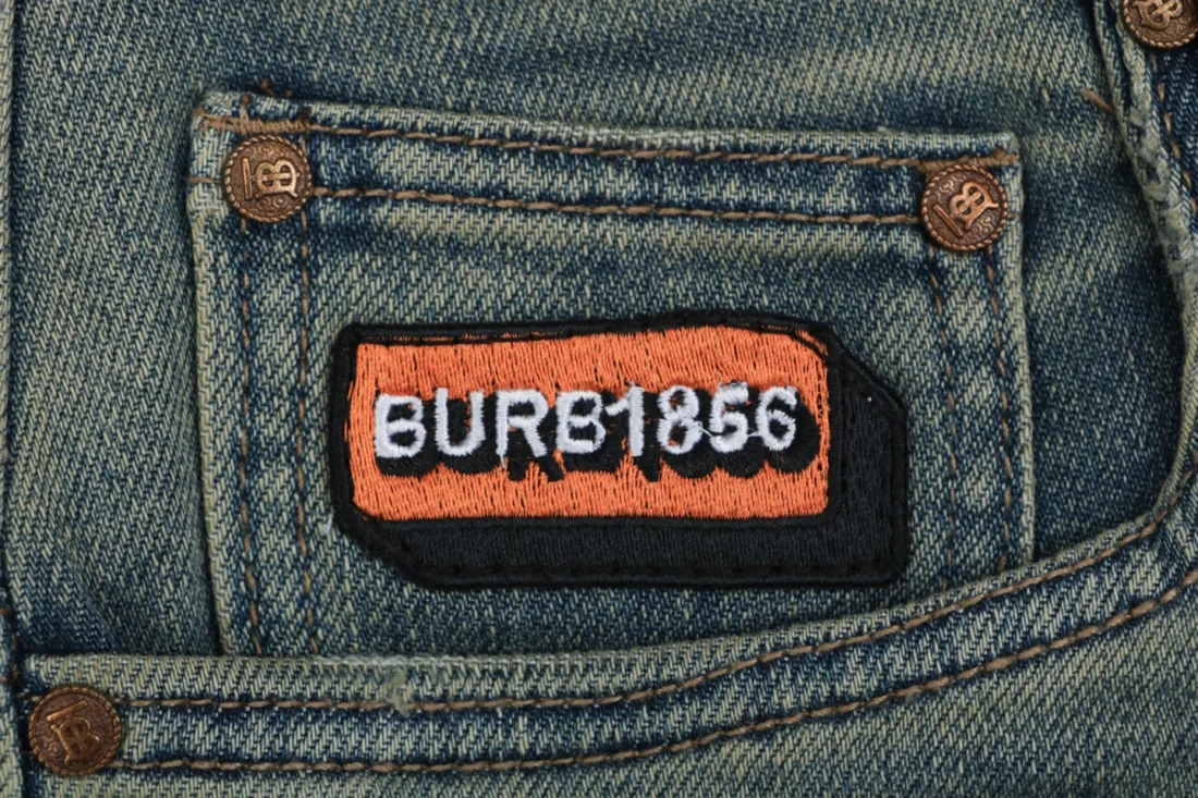 Burberry 1856 Orange Label Washed Denim Jeans Brand