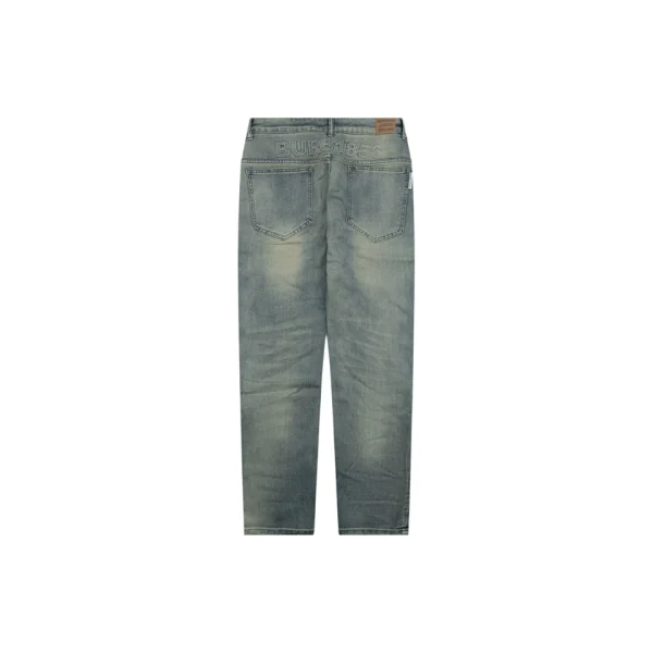 Burberry 1856 Orange Label Washed Denim Jeans Back view