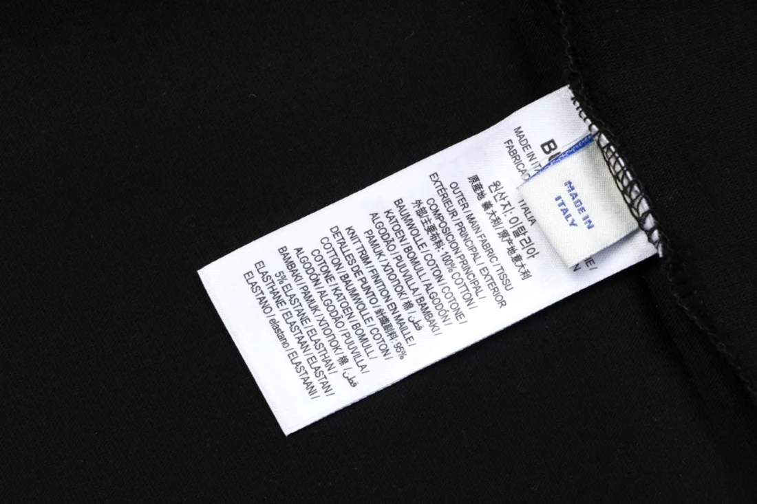 Burberry Check Equestrian Knight Embroidered Shirt Wash label