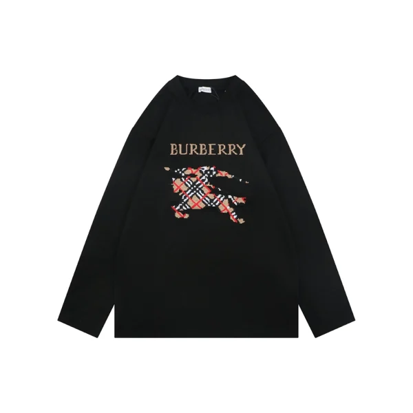 Burberry Check Equestrian Knight Embroidered Shirt Front view