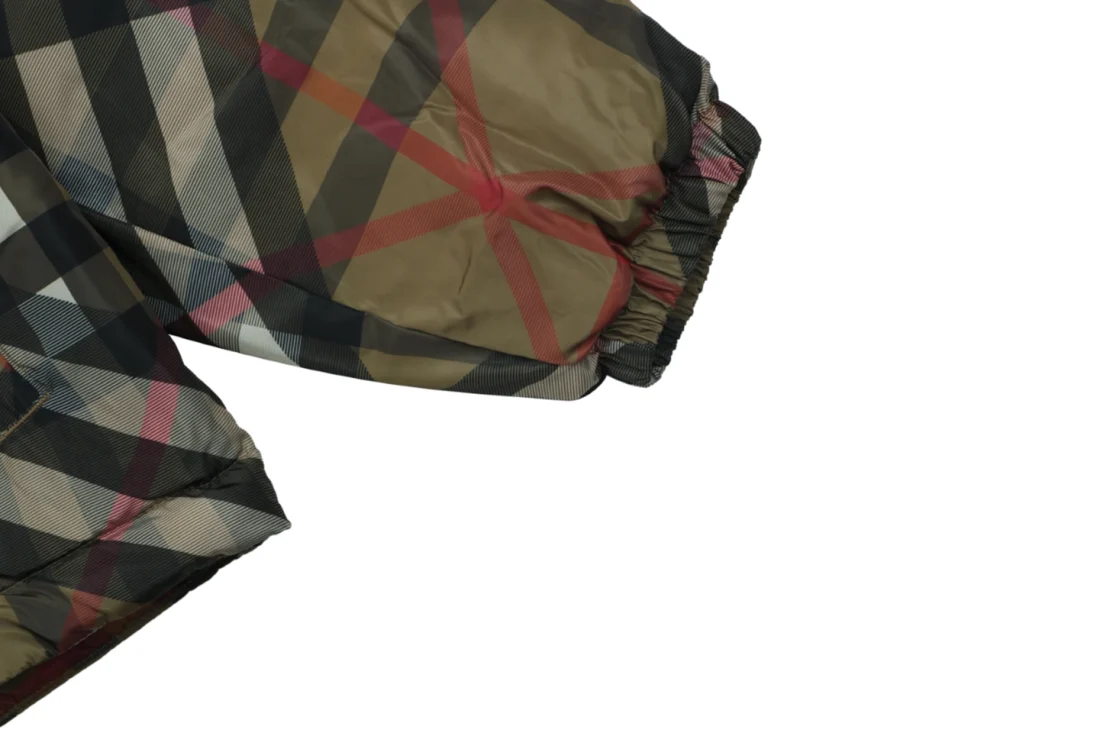 Burberry Check Hooded Jacket Cuff