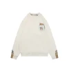 Burberry Check Patch Pocket Equestrian Knight Sweatshirt (Beige/Black)