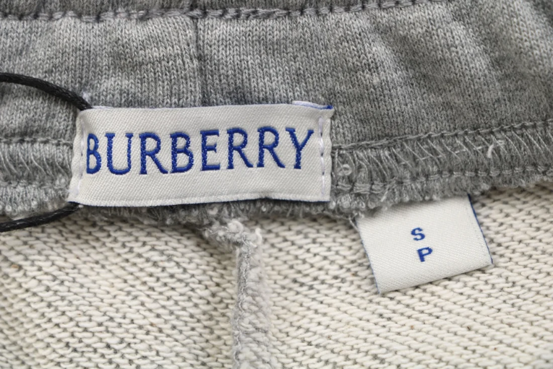 Burberry Check Stripe Sweatpants Grey Brand label